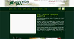 Desktop Screenshot of greentimberspub.com
