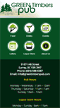 Mobile Screenshot of greentimberspub.com